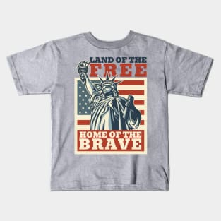 4th of july - land of the free Kids T-Shirt